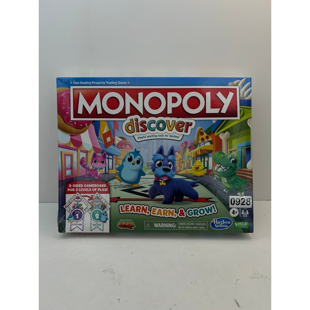 Hasbro Monopoly Discover Board Game Kids OS Multicolor